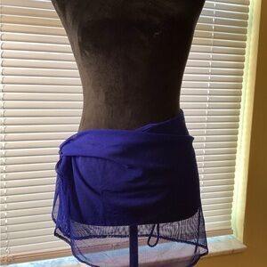 Blue Mesh Women's Sarong